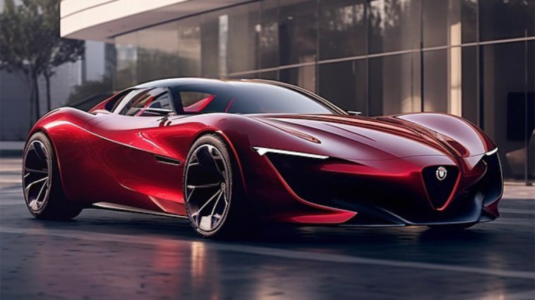 süper araba alfa romeo
